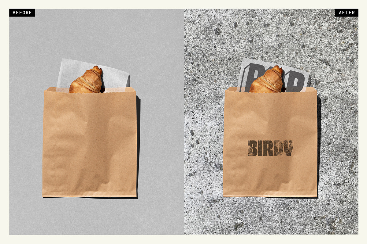 Kraft Takeaway Bag mockup, a Packaging Mockup by mockstar (Photo 2 of 7)