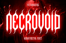 Necrovoid - Heavy Metal Font