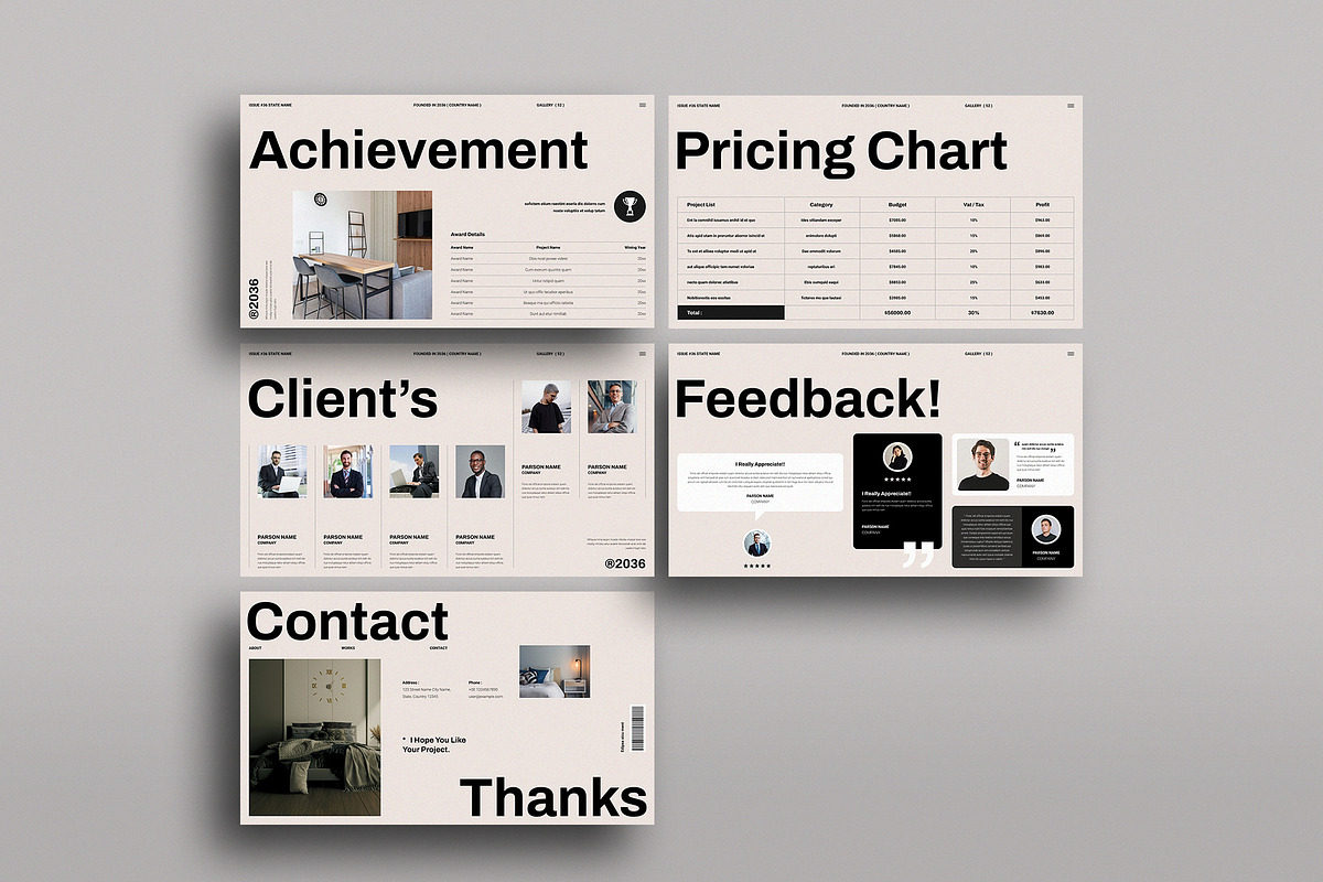 Interior Design Template | CANVA, a Presentation Template by TemplateFolio-Shop (Photo 12 of 17)