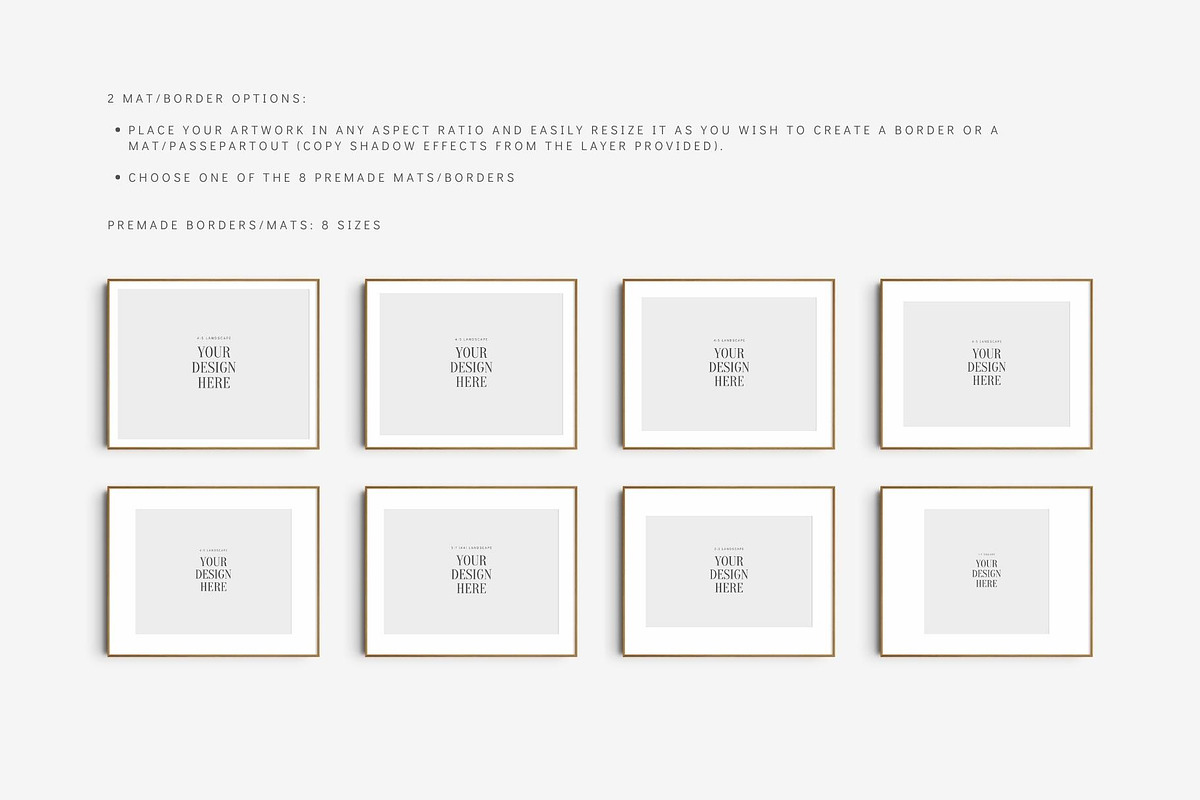 Frame Mockup 4:5 Landscape, a Mockup by DESIGN BY nube (Photo 3 of 15)