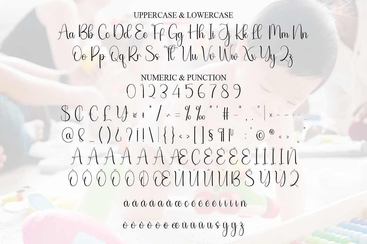 Baby School | Script Font, a Handwritten Font by Scratchones (Photo 7 of 9)