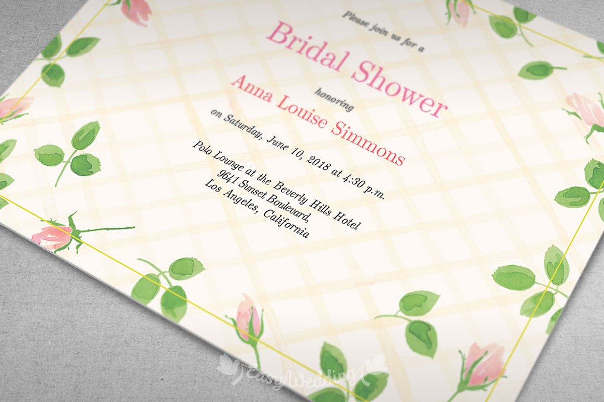 Garden Rose Wedding Set (extended), an Invitation Template by Shiny Wedding (Photo 8 of 8)