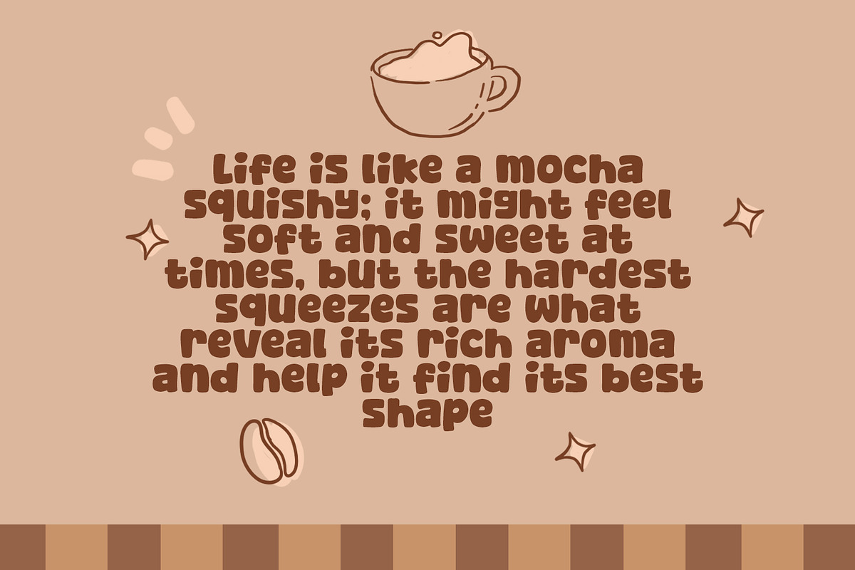Mocha Squishy - A Fun & Cozy Font, a Sans Serif Font by khurasan (Photo 3 of 6)
