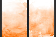 Orange Ombre Watercolor Backgrounds, a Texture Graphic by M. by mprintly (Thumbnail 4 of 6)