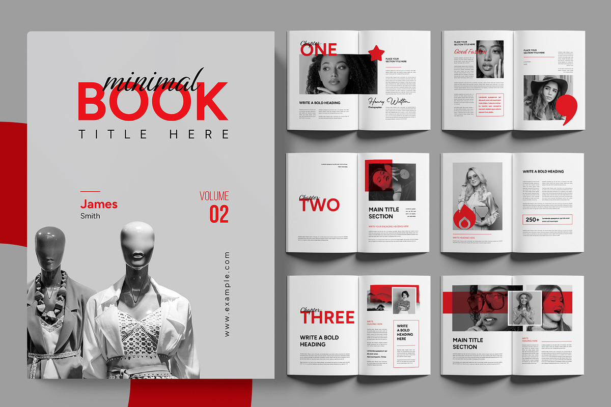 Minimal Book Layout, a Brochure Template by ContestDesign (Photo 1 of 3)