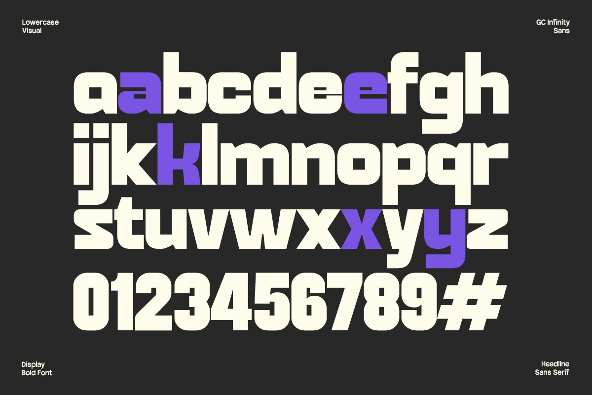 GC Infinity - Display Bold Sans, a Sans Serif Font by Glyphonic (Photo 4 of 16)
