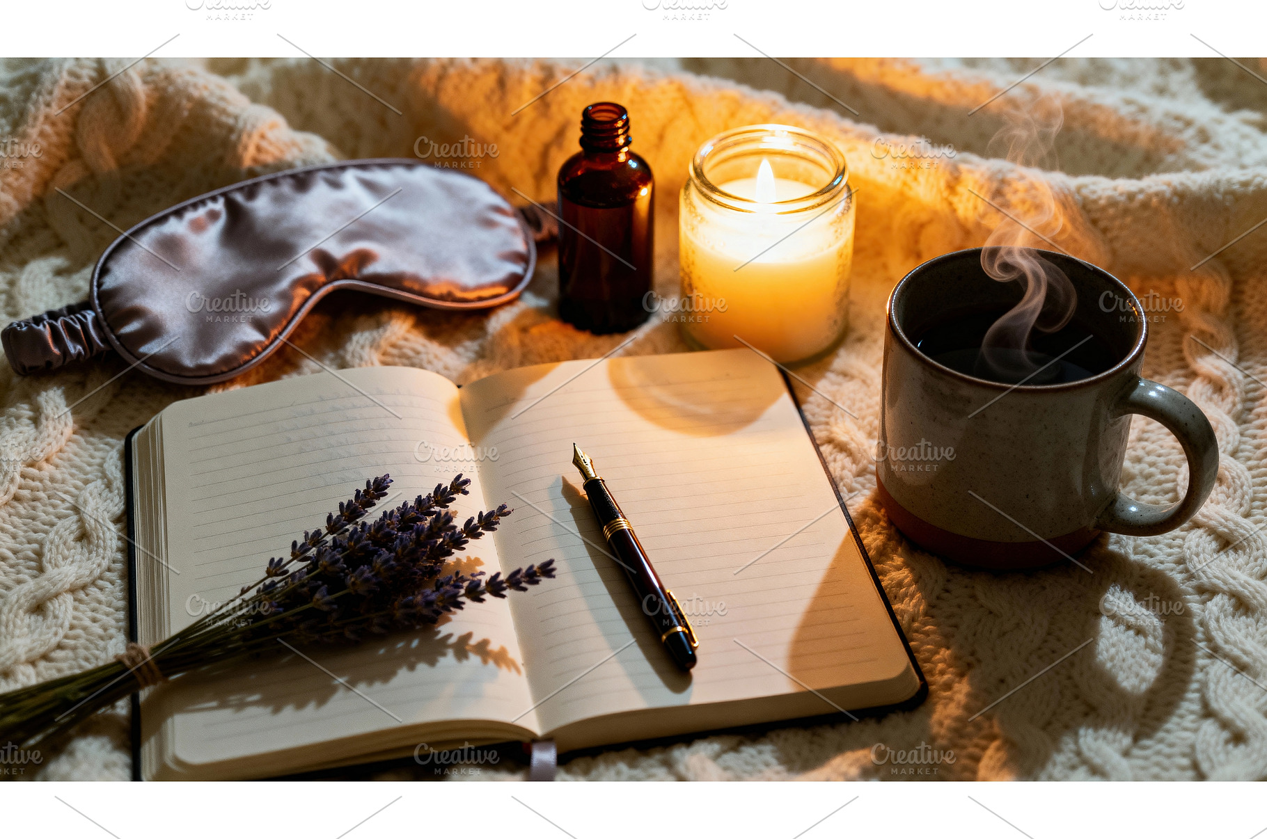 Open notebook with pen and lavender, a Background Photo by tilialucida