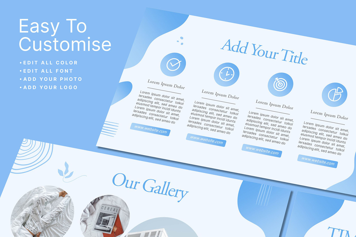 Baby Blue Powerpoint Template, a Presentation Template by SKY CREATION (Photo 2 of 6)