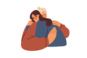 Happy people hugging with love set, a Person Illustration by Good Studio (Thumbnail 6 of 9)