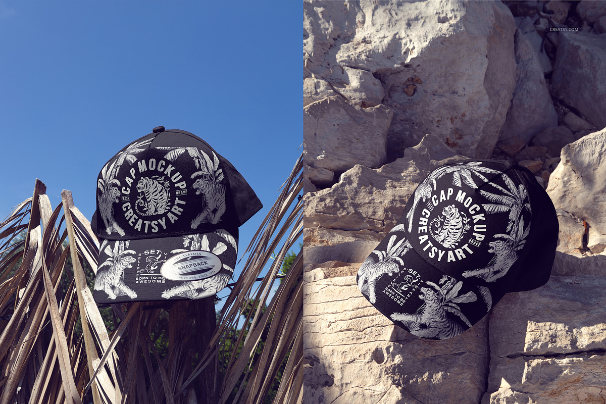 Yupoong 6089M Snapback Summer Mockup, a Hat Mockup by creatsy5 (Photo 5 of 9)