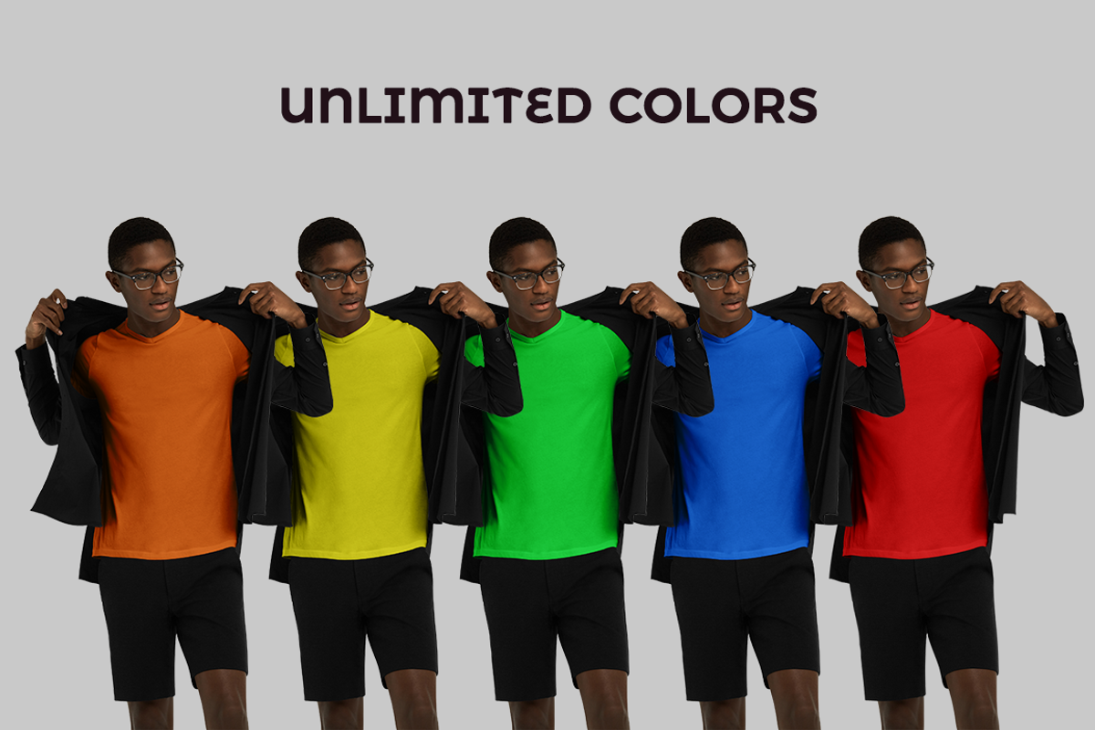 T-shirt Mock-up (African Model), a Shirt Mockup by Mock-up Store (Photo 6 of 6)