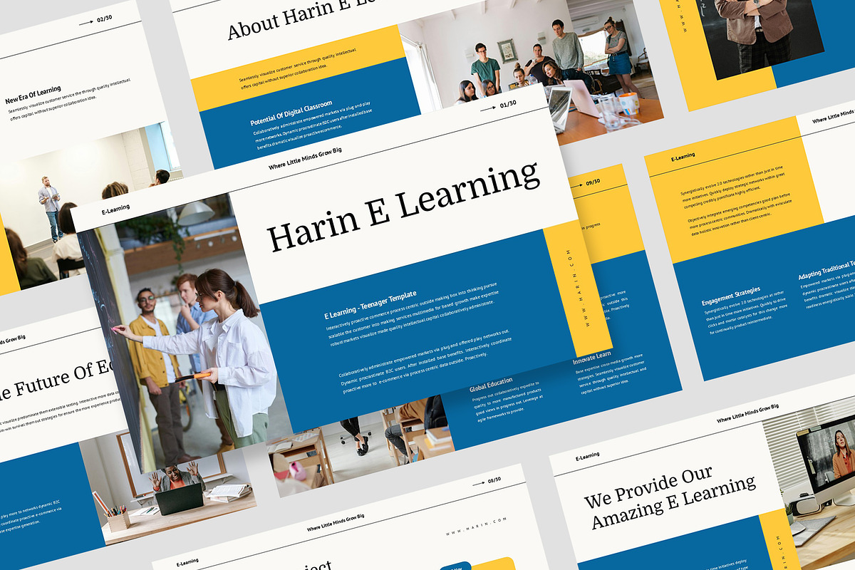 Harin : eLearning Kit Google Slides, a Presentation Template by Punkl Camp (Photo 1 of 16)