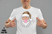 Glitter Leopard Bubblegum Santa Xmas, an Illustration by Daily.Designs (Thumbnail 2 of 10)
