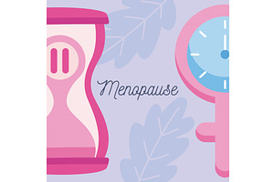 two women menopause icons, an Object Illustration by studiogstock