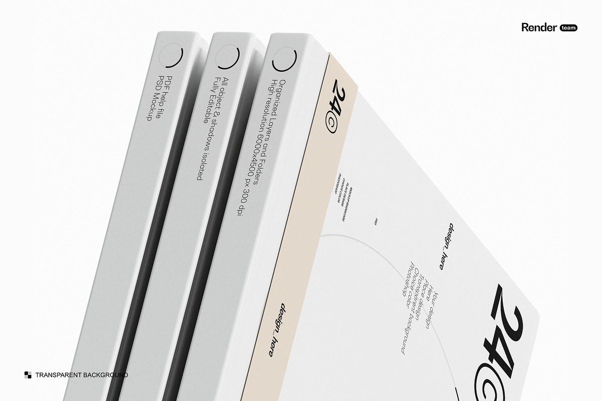 Book Mockup Set, a Books & Magazine Mockup by Renderteam (Photo 6 of 14)
