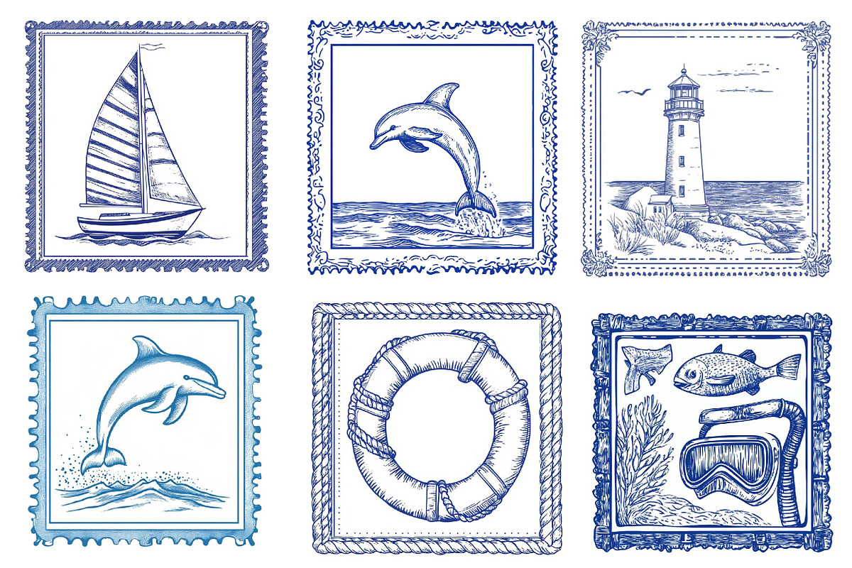 Summer Coastal Sublimation Clipart, an Illustration by Dream Creation (Photo 5 of 7)