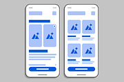 Mobile App Wireframe UI Template, a Wireframe Template by MightyDesign (Thumbnail 4 of 9)