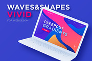 Waves&Shapes Vivid, a Texture Graphic by Olga Ryzychenko (Thumbnail 5 of 6)