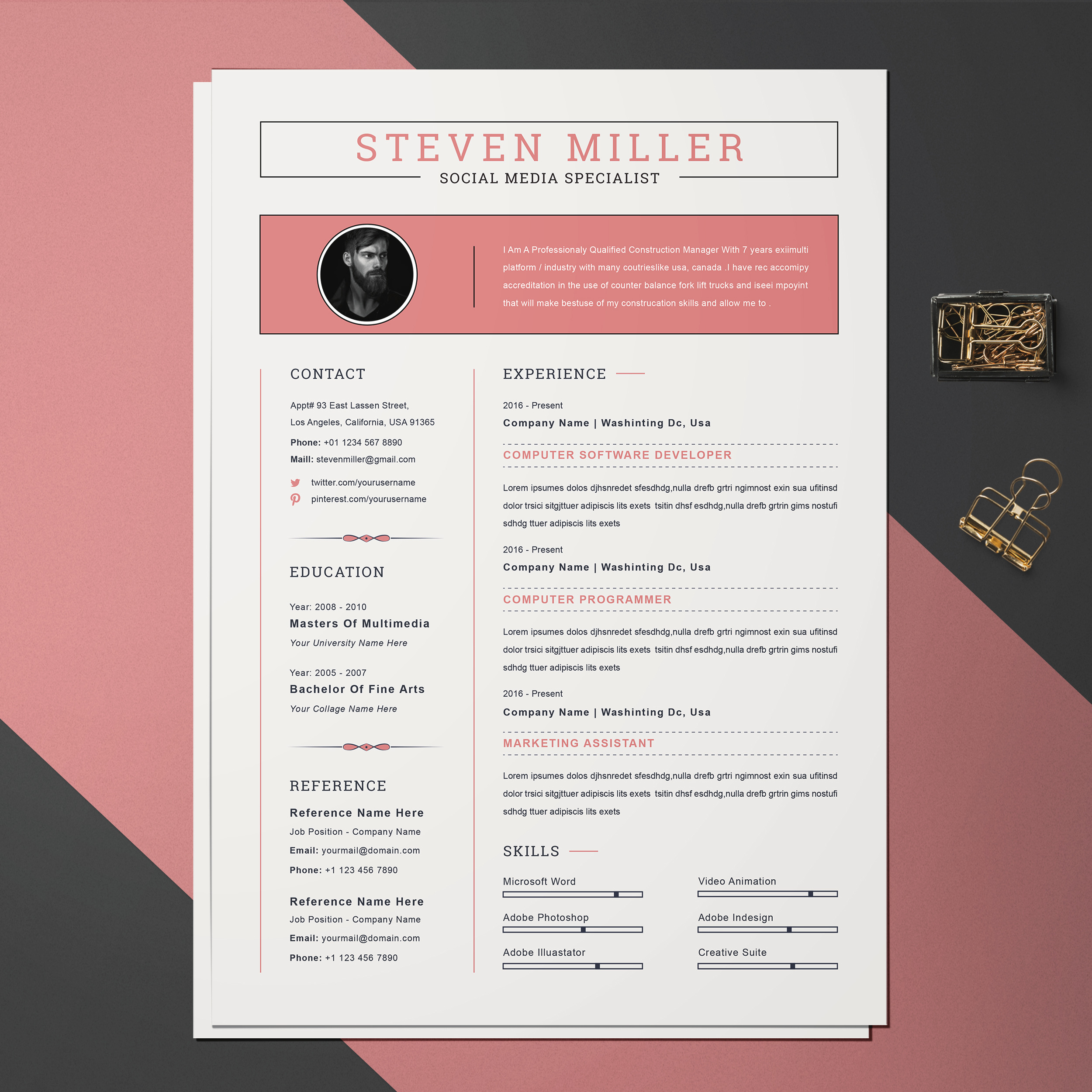 Resume Template / CV | Resume Templates ~ Creative Market