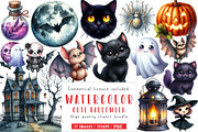 Cute Halloween Clipart, an Illustration by CreationArt (Thumbnail 1 of 5)
