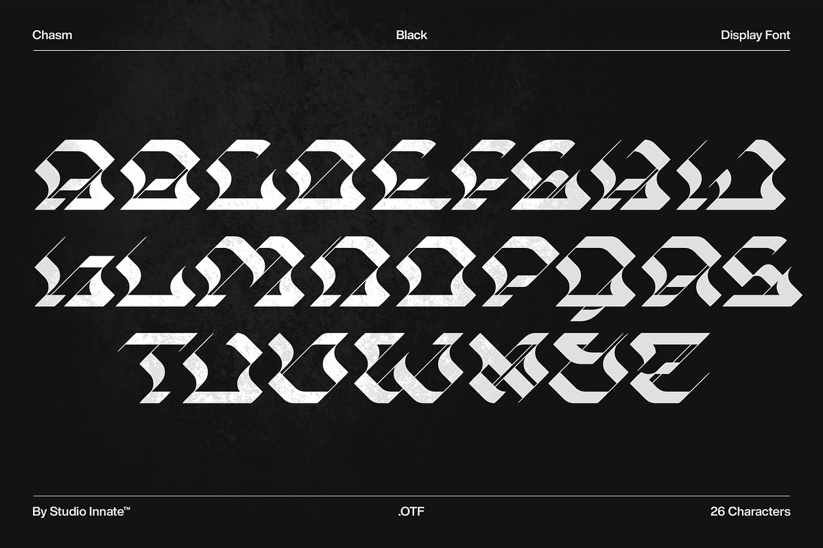 Chasm - Display Font Family, a Serif Font by Studio Innate (Photo 2 of 6)