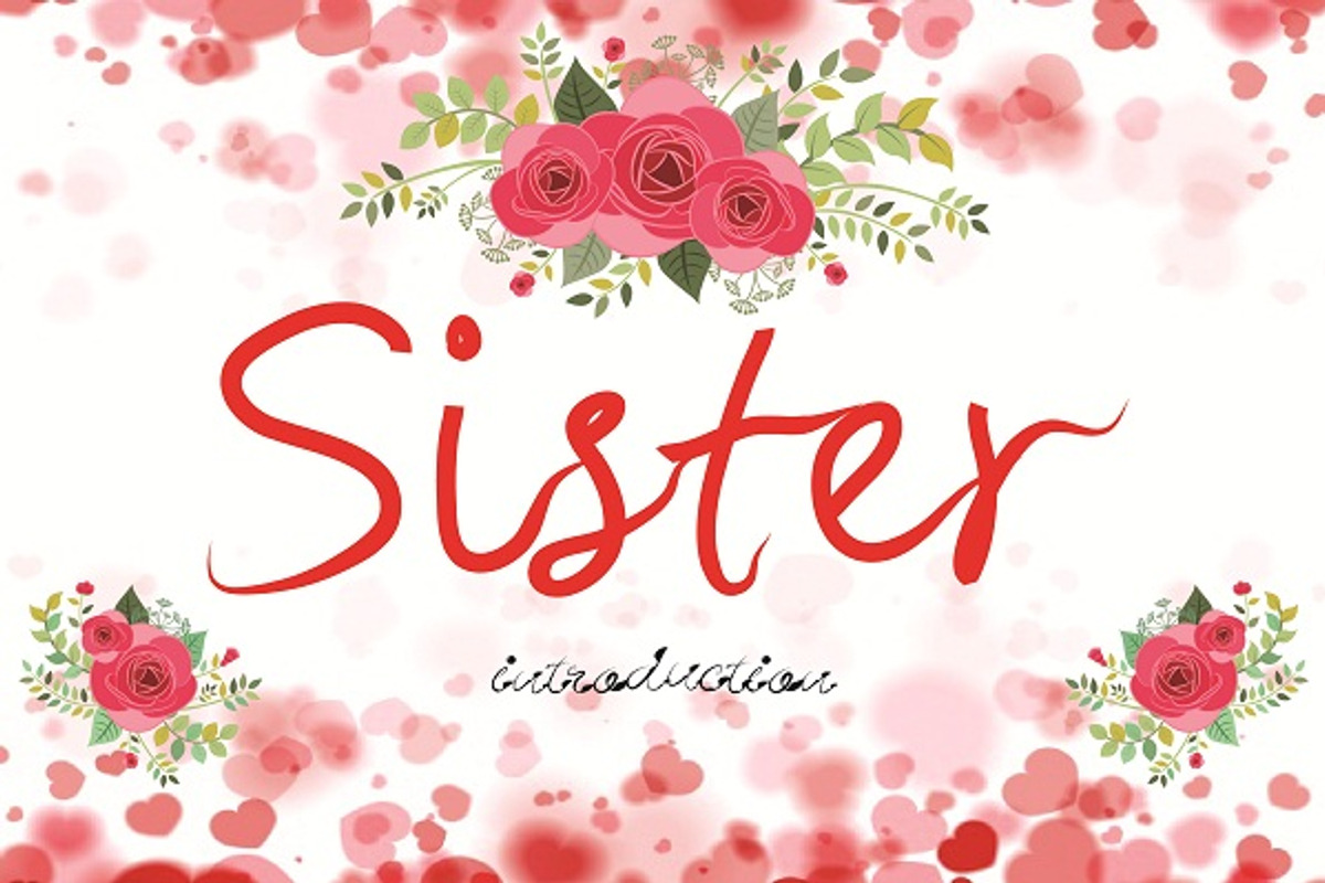 Sister font