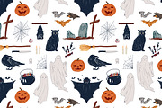Halloween posters, cards, seamless, a Decorative Illustration by Good Studio (Thumbnail 9 of 17)