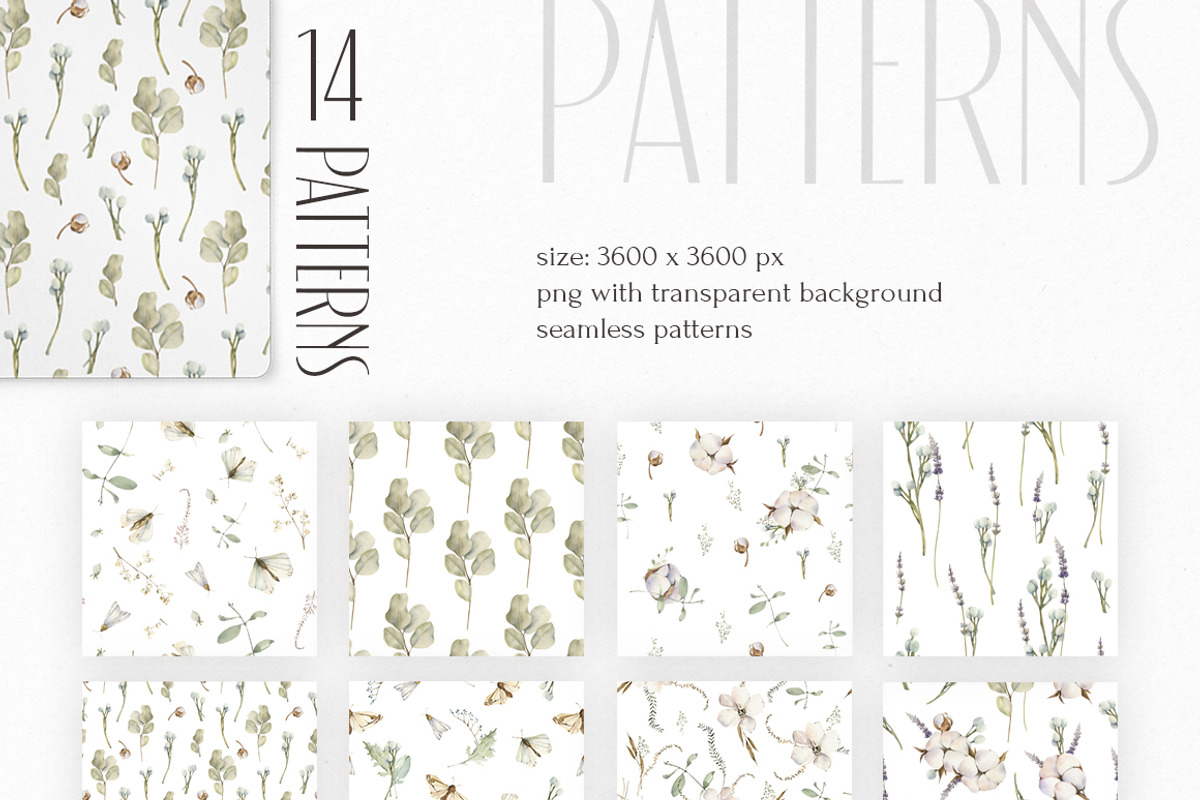 Trendy botany Watercolor collection, an Object Illustration by ArtMaslyana (Photo 4 of 10)