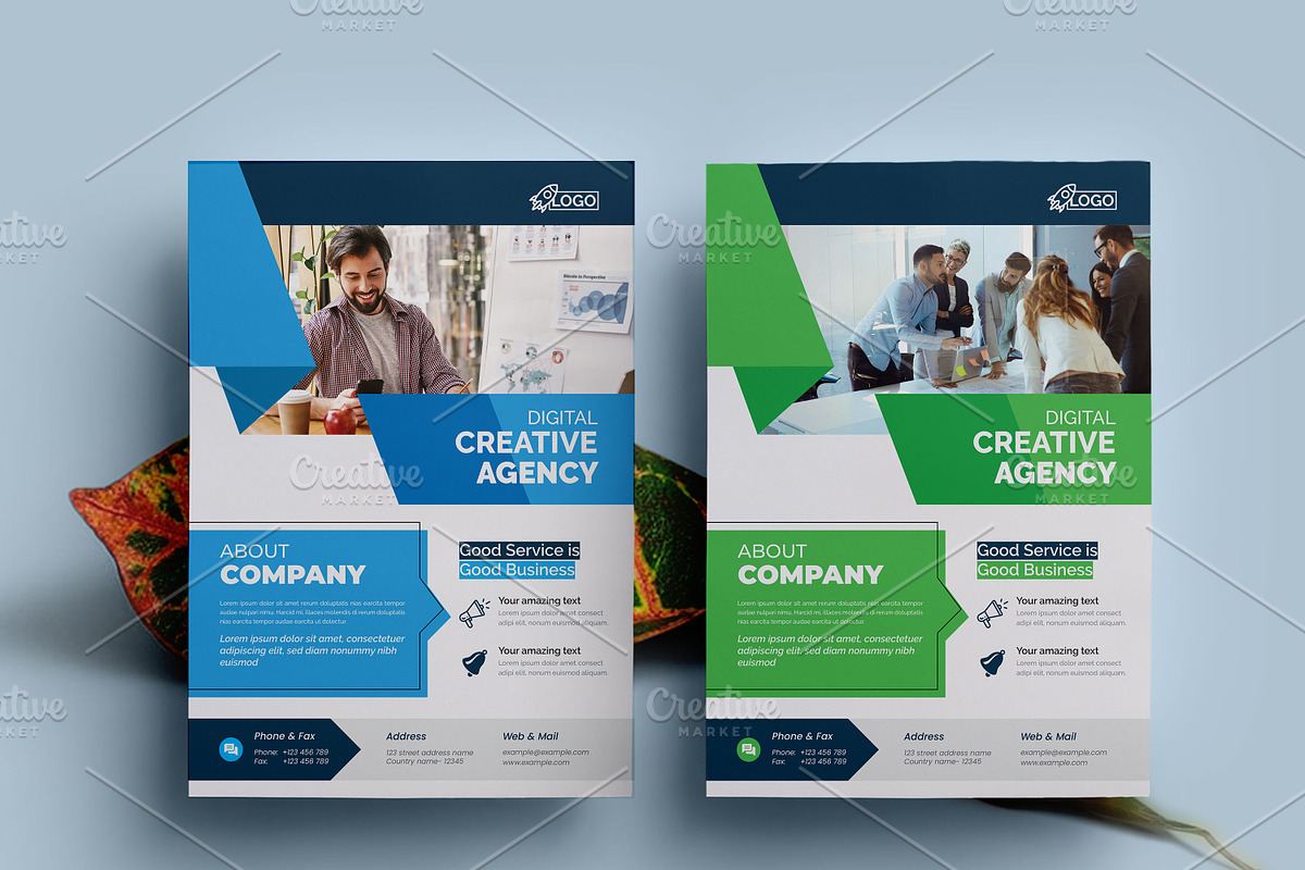 Business Flyer Template, a Flyer Template by Cristal Pioneer (Photo 4 of 4)