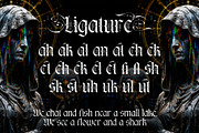 Kraken Gothic Typeface, a Blackletter Font by alit design (Thumbnail 19 of 20)