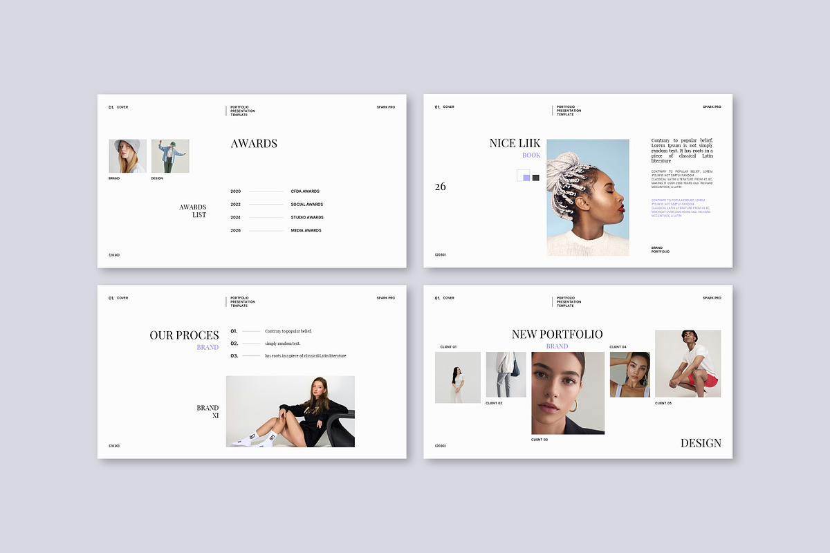 Aver Portfolio Presentation Template, a Presentation Template by SparkPro (Photo 2 of 9)