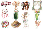 Western Boho Wedding Clipart, an Illustration by Designworld (Thumbnail 3 of 6)