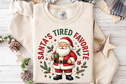 Santa’s Tired Favorite Christmas PNG, a Seasonal Illustration by DreamPrint404 (Thumbnail 6 of 6)