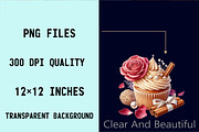 Hand-drawn Coquette Autumn Clipart, an Illustration by SVGArt (Thumbnail 7 of 8)