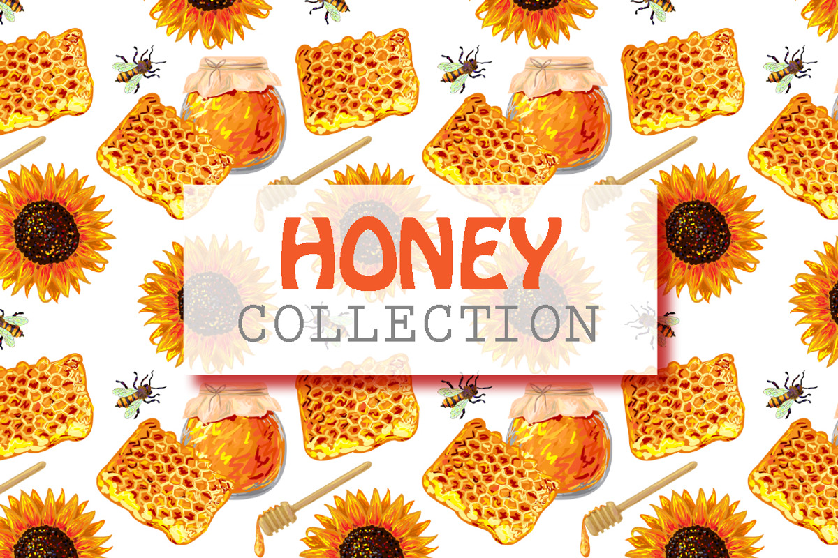 Honey and sunflower, a Background Graphic by Katya Hatsak (Photo 1 of 3)