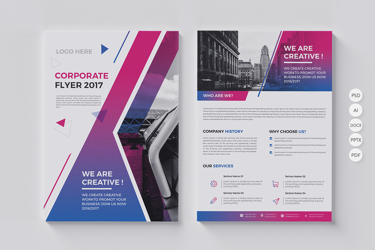 20 Corporate Flyer-Double Sided, a Flyer Template by BrochuresFactory (Photo 11 of 21)