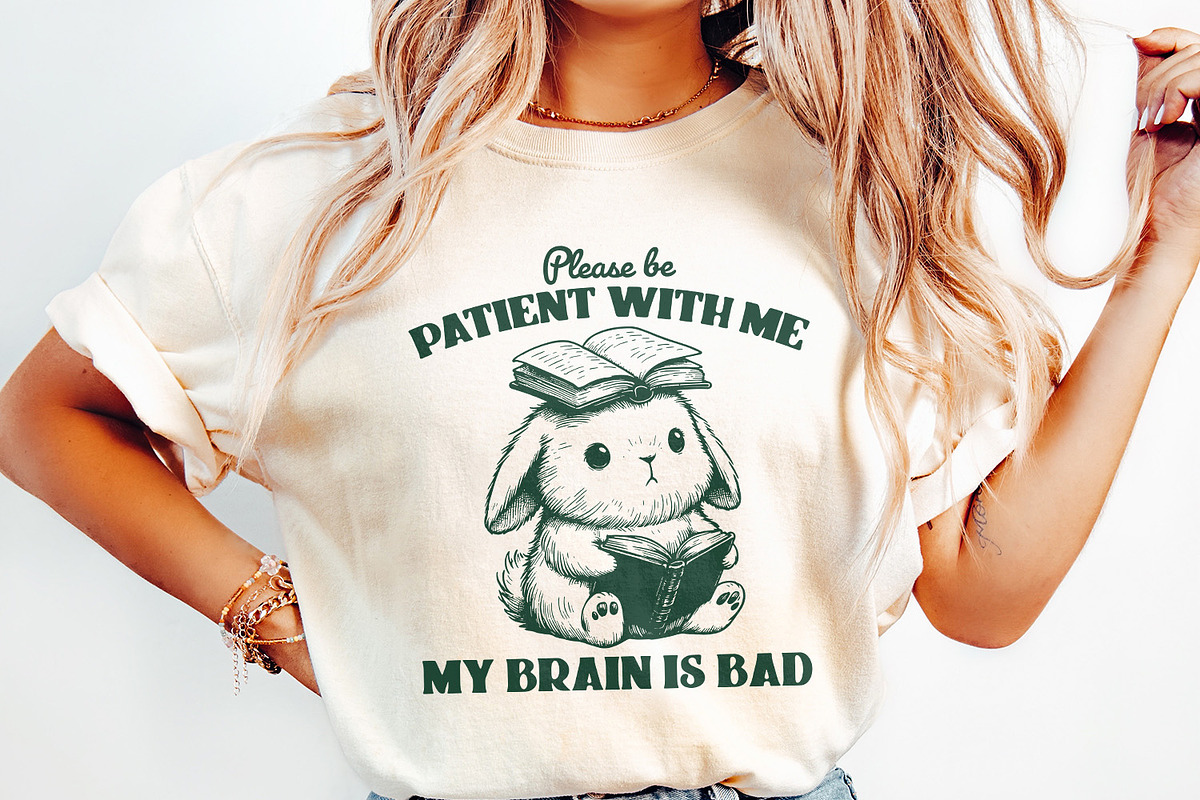 Bad Brain PNG, Retro Mental Health, an Illustration by SharpMarketplace (Photo 2 of 9)