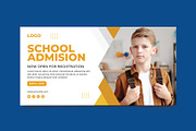 School Admission Banner Template, a Flyer Template by taieefbakshi (Thumbnail 1 of 2)