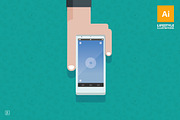6 lifestyle Vector illustrations, an Object Illustration by Makoto (Thumbnail 3 of 5)