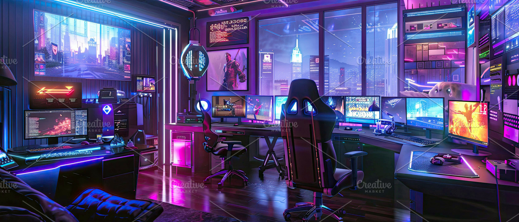 Very spacious room, for gaming with, a Photo by LOGOCREATIVE