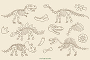 Dinosaur Days Clipart and Patterns, a Pattern Graphic by Drafts n Doodles (Thumbnail 8 of 20)