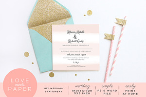 Wedding Invitation Template I2003