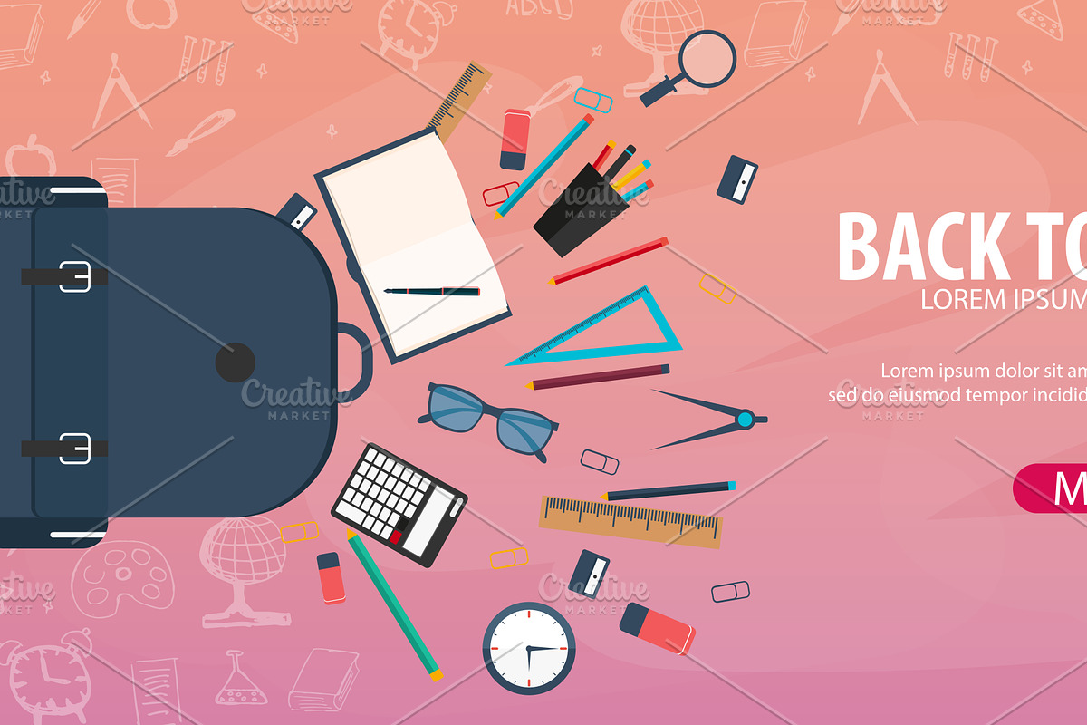 Back to School banners, a Templates & Theme by Leo Edition (Photo 4 of 7)