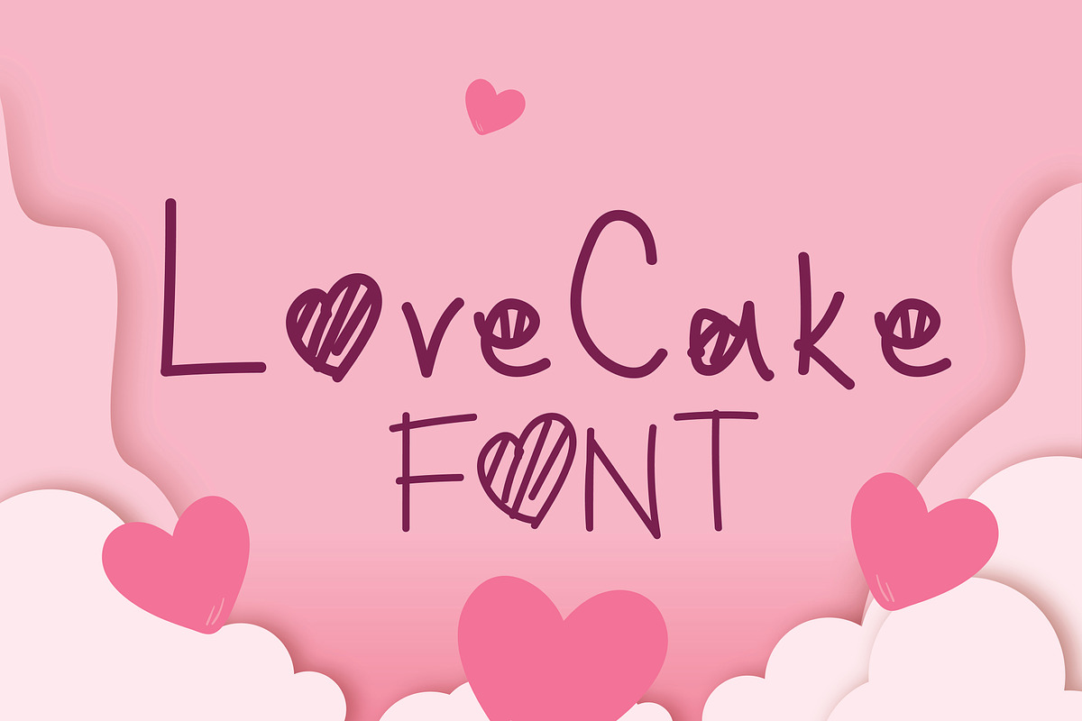 LoveCake Font, a Script Font by rix_designs (Photo 1 of 13)