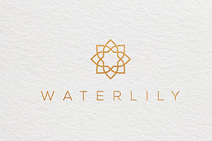 Water Lily Lotus Logo Bundle