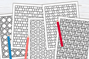 40 Peaceful Pattern Coloring Pages, a Pattern Graphic by Design Station (Thumbnail 3 of 6)