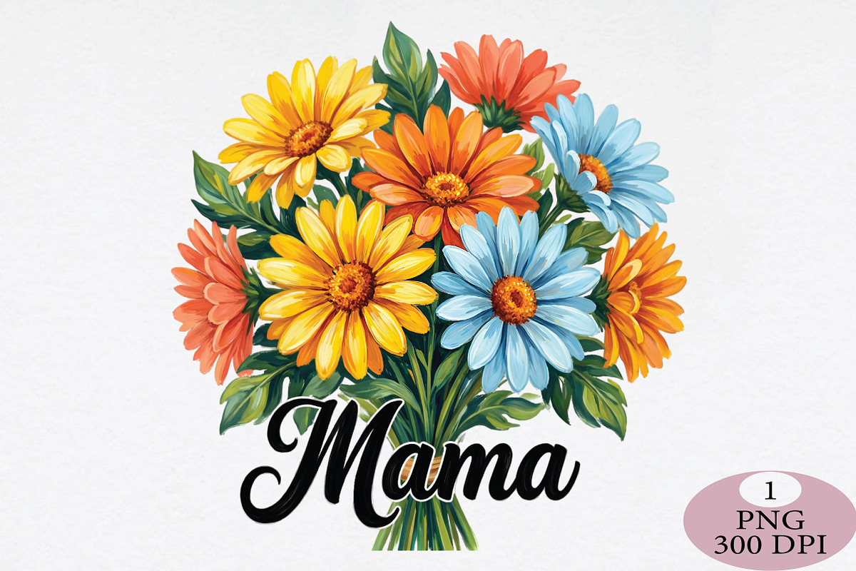 Mama PNG With Flowers, an Illustration by Daily.Designs (Photo 1 of 5)