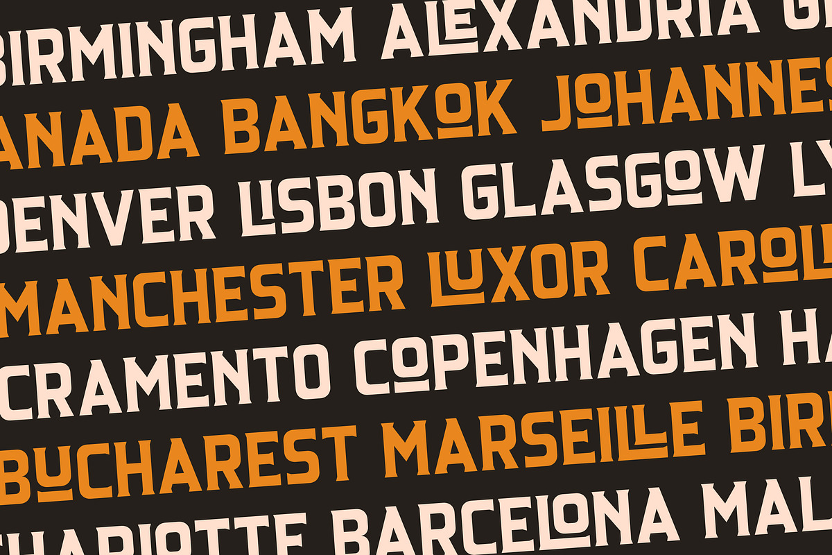 Pierce Jameson - Font Family, a Sans Serif Font by Grezline Studio (Photo 6 of 13)
