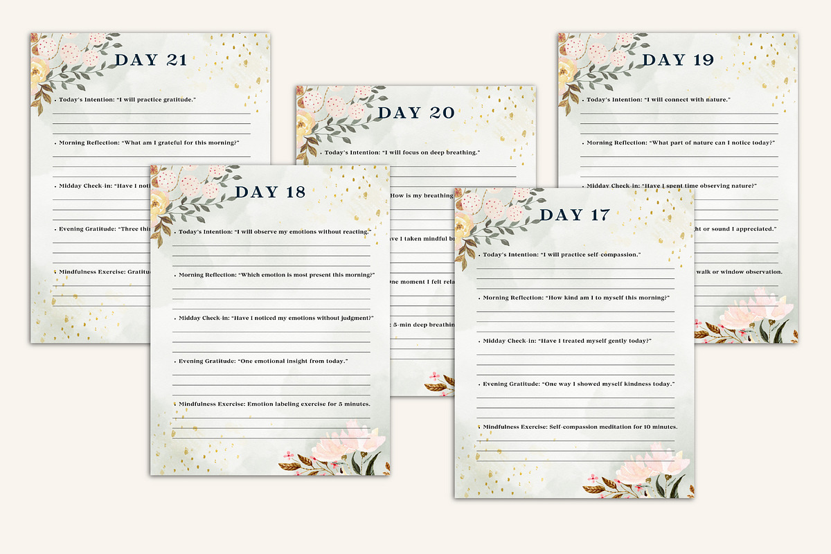 The 30-Day Mindfulness Journal preview 3