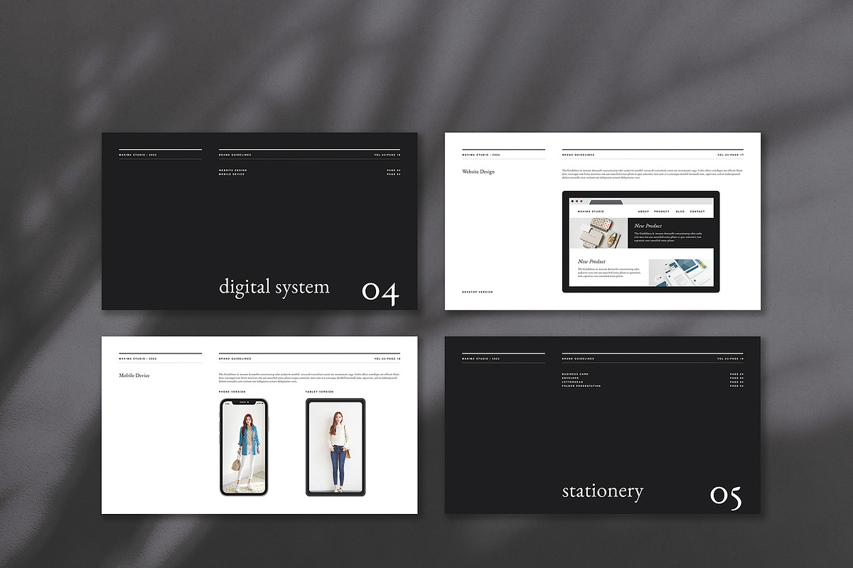 Minimal Brand Guidelines, a Presentation Template by Occy Design (Photo 6 of 9)